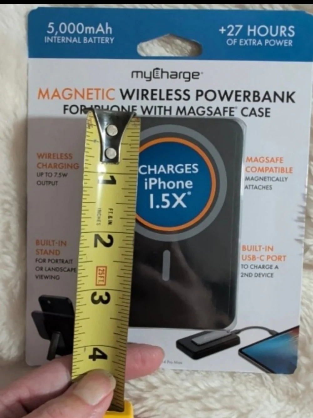 myCharge Magnetic Wireless Power Bank For iPhone With Magsafe Case